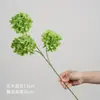 Flores artificiais em tons de verde, de haste única, para decoração de local de casamento, decoração de salão de casamento de luxo, arranjos florais de plástico