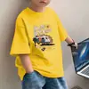 Camiseta de verano para niño de manga corta 100% algodón 2026 nuevo estilo transpirable elegante moderna ropa infantil para niño