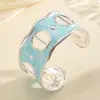 Nueva Moda Pulsera de Hoja de Metal Diseño de Nicho Espiga Oreja de Trigo Árbol Hoja Brazalete Abierto Fabricante Mayorista Transfronterizo Joyería
