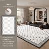 Tapete Moderno Minimalista Estilo Italiano para Sala de Estar, Novo Modelo 2026, Impermeável, Lavável, Limpável com Pano, Luxo Leve, Tapete de Chão de Alta Qualidade para Sofá