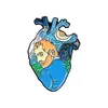 Dibujos Animados Europeos y Americanos Creativos Corazón de Océano Aleación Goteo de Aceite Broche Rosa Van Gogh Corazón Mariposa Pines Accesorios