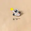 Broche de Astronauta Ins Moderno Personalizado Creativo Insignia de Metal Ropa Bolsa Pin Japonés Lindo Accesorios de Dibujos Animados