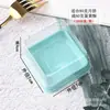 W65B Snow Mei Niang Caja de hojaldre cuadrado individual crujiente de yema de huevo hojaldre de arroz glutinoso para panqueques refrigerio caja de embalaje de plástico