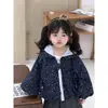 Nueva chaqueta con capucha floral de retazos estilo coreano para niñas, ropa para bebés e infantes, cárdigan reversible para primavera y otoño