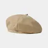 Boina de Lana para Mujer 2025 Otoño e Invierno Nuevo Estilo Circunferencia de Cabeza Grande Hace que la Cara se Vea Más Pequeña Gorra de Pintor Invierno Coreana Versátil