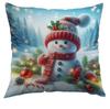 Nueva Funda de Cojín Navideña Impresa de Amazon Reno Navideño Decorativa para Sofá del Hogar Funda de Cojín para Cama