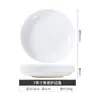 Pratos Cerâmicos Simples Versáteis Prato Jingdezhen Porcelana de Osso Branca Pura Prato Cerâmico Doméstico Prato Fundo para Sopa tamanho pequeno Prato