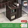 Mesa de Chá Pequena Móvel para Casa Mesa de Chá Madeira Maciça Carrinho de Chá Chaleira de Água Armário de Chá Integrado com Rodas Mesa Lateral de Chá Bandeja de Chá Kung Fu