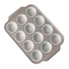 Forma de silicone para bolo doméstica tipo prensa 6 cavidades 12 cavidades forma para bolo fácil desenformagem forma para assar no forno atacado