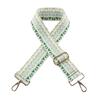 Correa de bolsa de nuevo estilo estilo étnico color de contraste a rayas diamante correa de hombro ancha 5CM ajustable jacquard ensanchada repuesto correa de hombro larga