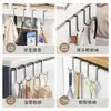 Ganchos de Acero Inoxidable para Puertas de Cocina y Baño, Ganchos para Gabinetes, Ganchos de Almacenamiento para Dormitorios, Estantes Colgantes Multifuncionales