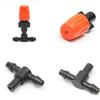 Los fabricantes suministran accesorios para riego por goteo de tipo T para gotero capilar 4/7, accesorios para microaspersión de jardinería