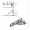 Bisagra de puerta, refrigerador en forma de estrella, congelador Grinsda, accesorios para puerta de congelador, eje de puerta, accesorios para puertas de cuatro y seis puertas, bisagra de puerta, eje de puerta