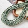 Polvo de espato natural, amatista, cuentas planas cuadradas de arroz, cuentas para pulseras, collares y pendientes hechos a mano, accesorios con cuentas.
