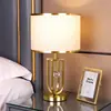Lámpara de mesa de noche estilo nórdico americano, decoración moderna de lujo ligero para dormitorio, sala de estar, hotel, hogar, lámpara de noche creativa