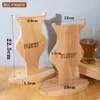 Juego de Bandeja para Tazas de Sake Tabla de Madera Agujero Doble para Taza Tarjeta Posavasos para Degustación de Café Preparado a Mano Café 3 Bandejas Bandeja de Madera