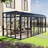 Solário de terraço, solário de vidro, solário de jardim externo, solário de alumínio com corte térmico, solário de alumínio com proteção solar, arte em alumínio