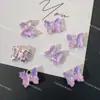 Pingente Sinfonia de Borboleta Cristal Tridimensional Super Brilhante Pingente Moca Acessórios para Pulseira de Contas DIY Colar Brincos Pingente