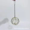 Bola de grama para coelho suprimentos para animais de estimação bola redonda de aço inoxidável comedouro de grama bola de grama suspensa para porquinhos-da-índia, hamsters, coelhos domésticos e porquinhos-da-índia