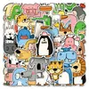 50 Adesivos Originais de Zoológico Infantis Fofos Simples Rabisco À Prova d'Água Transfronteiriços Capa de Celular Adesivos Guka