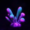 Suministro Comercio Electrónico Transfronterizo Acuario Paisajismo Pecera Decoraciones Silicona Suave Simulación Coral-Coral Dedo