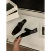 Mules com Plataforma Retrô Patchwork Bico Fechado Sapatos Femininos para Uso Externo Verão 2026 Sapatos Meio Chinelo Mary Jane Francês