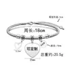 Pulseira Cruz Europeia e Americana Temporada de Formatura Aço Inoxidável Pulseira Osso de Cobra Presente Comemorativo de Feriado Gravação Pulseira de Aço Titânio Atacado