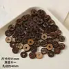 Cuentas Espaciadoras de Cáscara de Coco Natural Multicolores Discos Planos Redondos Accesorios para Manualidades Hechas a Mano para Pulseras Collares Cuentas de Oración