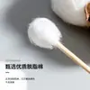 Pequeños Bastoncillos de Algodón para Maquillaje Desechables de Doble Punta con Palillos de Bambú para Limpieza de Oídos Limpieza de Maquillaje Bastoncillos de Algodón Sanitarios Caja Redonda Grande
