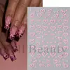Beleza Total Transfronteiriça Nova Manicure Nail Art Adesivos Mini Coração Cortado Rosa Coração Nail Art Adesivos