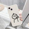 Artículo más vendido transfronterizo: Funda Única y Original para iPhone 17Pm con Figura Stickman y Textura Mate, Funda Suave para Apple 18Pro