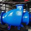 Válvula de Shanghai válvula de retenção de esgoto de baixa resistência com fechamento lento HH44X ferro fundido dúctil DN600 válvula de retenção de balanço