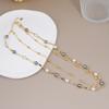 Collar Largo Transfronterizo Europeo y Americano para Mujer, Cadena de Cuentas Multicapa de Moda, Collar con Colgante Decorativo Personalizado, Cadena para Suéter, Perla