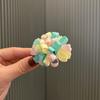 Bonita pinza para el pelo con forma de flor para niña, accesorio para el pelo de estilo coreano, pinza para el pelo para mujer, girasol colorido, accesorios de ropa DIY, tocado hecho a mano