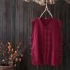 Chaleco de Estilo Tang de Algodón y Lino Fino de Verano para Hombre con Hebilla Retro Hanfu Camisa de Cabeza Antigua Chaleco de Estilo Chino para Hombre