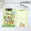 Bloc de Notas Adhesivas Estilo Portapapeles A6 de Dibujos Animados Colección Página de Color Bloc de Papel Fotográfico Bloc de Notas Portátil para Recordatorios