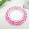 Pulsera de cristal de alta transparencia de un solo círculo pulsera cruzada para ventas transfronterizas en vivo pulsera de atracción para puestos en vivo pulsera adornos