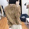 POLO cuello estilo coreano cepillado floral pequeño manga larga camisa de mujer otoño e invierno holgada que reduce la edad top retro camisa base