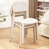 Silla de plástico, silla nórdica sencilla para comedor, silla de plástico cocido, silla con respaldo cuadrado, silla para adultos, silla para el hogar, silla de cafetería y ocio.