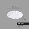 Plato Pétalo Yange A5 Melamina Imitación Porcelana Plato Plato Blanco Vajilla Restaurante Plato para Cocinar Plato Comercial para Plato Frío Plato con Forma de Flor