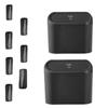Cubo de Basura para Coche Cubo de Almacenamiento Mini Bolsa de Almacenamiento Uso en Coche Multifuncional Colgante en Respaldo de Asiento Puerta Lateral con Tapa Caja de Almacenamiento
