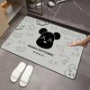 Tapete de Barro Diatómico Baño Tapete Antideslizante Serie de Dibujos Animados de Lujo Ligero Simple Tapete de Goma Suave Tapete de Puerta de Baño