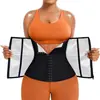 Cinturón Abdominal con Cremallera y Hebilla de Tres Filas Transfronterizo para Fitness de Mujer, Cinturón de Yoga, Cinturón Moldeador de Sudoración para Cintura y Abdomen para Ejercicio