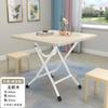 Mesa plegable Mesa de comedor plegable Mesa de comedor sencilla para el hogar Mesa pequeña Puesto de alquiler Mesa de comedor sencilla para apartamentos pequeños