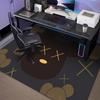 Tapete para Sala de E-Sports, Tapete de Silicone Antiderrapante para Quarto de Meninos, Tapete Resistente a Manchas para Sala de Estudo, Tapete para Cadeira Giratória de Computador