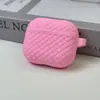 Funda Protectora de Silicona Líquida Anti-Caídas con Patrón Tejido para Auriculares Bluetooth Inalámbricos Apple Airpods3