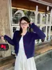Cardigã Vermelho Feminino 2026 Novo Estilo Roupa Super Bonita Suéter Casaco de Início de Primavera Roupa Externa Retrô Top