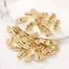 Acessórios de joias semiacabados para atacado material metal cravejado zircônia apito pingente diy colar pulseira brincos pingente