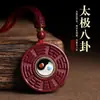 Coleção de Pingentes Naturais de Cinábrio e Areia Roxo-Dourada, Colares de Casal do Ano Zodiacal, Atacado e Dropshipping de Joias e Presentes de Feira Livre
