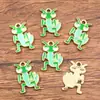 Múltiples Dijes de Aleación para Manualidades Chapado en Oro KC Animales Esmaltados Caballo Hormiga Oruga Insecto Caracol Colgantes Accesorios